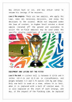 Page 14: Physical Education Project on Cricket
