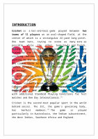 Page 2: Physical Education Project on Cricket