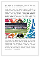 Page 30: Physical Education Project on Cricket
