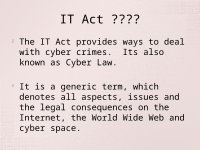 Page 2: Information Technology Act,2000 Ppt